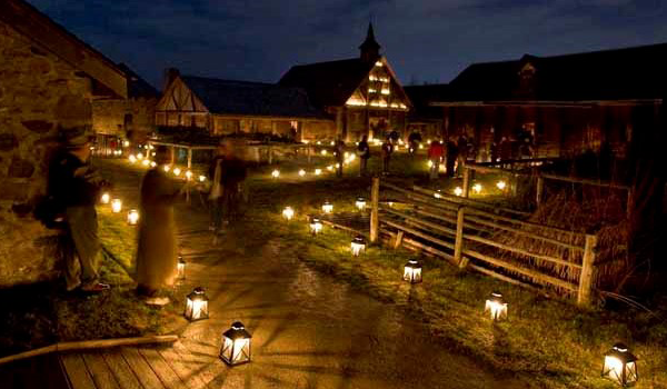 Sainte Marie Among the Hurons in Candle Light