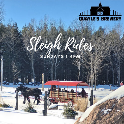 Sleigh Rides at Quayle's Brewery