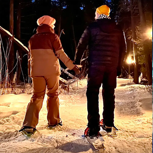 Snowshoe Self Guided Torchlit Hike