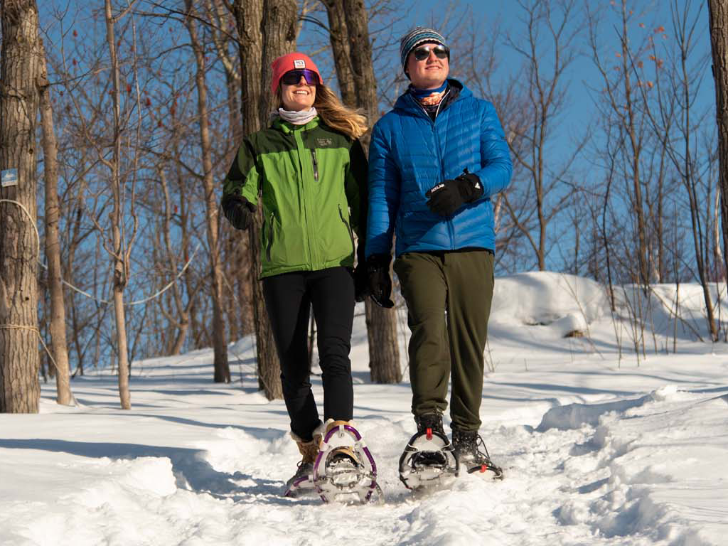 Snowshoeing at Scenic Caves